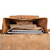 The inside of the thin front pocket leather backpack is great for laptops and other gear.