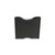 This is the top of a thin black leather card sleeve wallet.