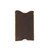 This is the side of a thin dark brown leather card sleeve wallet.