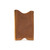 This is the side of a thin tan brown leather card sleeve wallet.