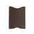 This is the back of a thin dark brown leather card sleeve wallet.