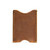 This is the back of a thin tan brown leather card sleeve wallet.