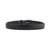 This is a size 32 black  thick leather belt from the back.