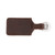 This is a red brown leather luggage tag that is backward and to  be an ID Badge Holder.