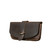This is the side view of the Koroha leather eyeglass case in dark brown