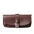 This is the front view of the Koroha leather eyeglass case in chestnut