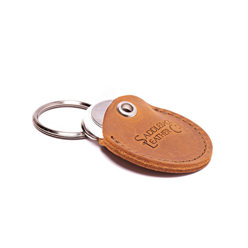 Leather AirTag Keychain Case - The Ring