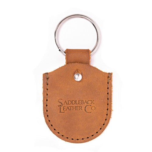 Leather AirTag Keychain Case - The Rivet