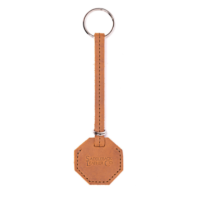 Leather AirTag Keychain Case - The Strap