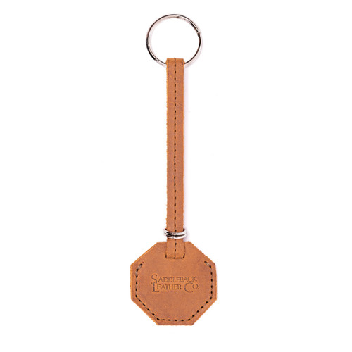 Leather AirTag Keychain Case - The Strap