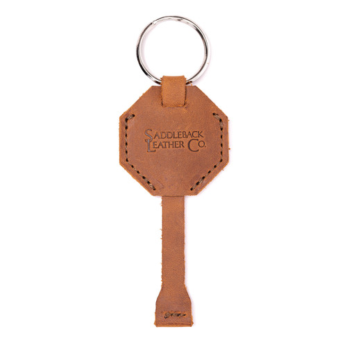 Leather AirTag Keychain Case - The Super Cool