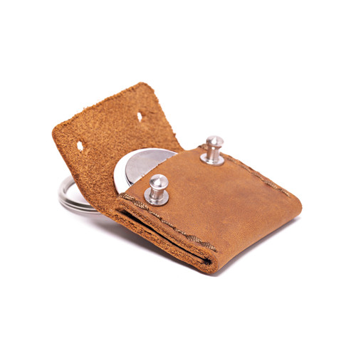 Leather AirTag Keychain Case - The Pouch