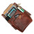 Our Medium All In One Backpack in reddish brown-with device