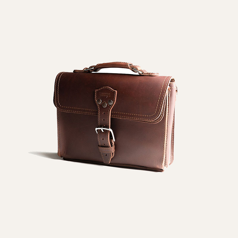 The leather used in this leather tablet bag is full grain cowhide, which is the strongest and most durable type of leather available.