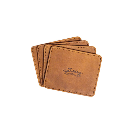 Leather Coaster Set