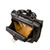14" Front Door Briefcase in Black - Angled Open Door View