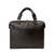 14" Front Door Briefcase in Black - Back View