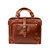 14" Front Door Briefcase in Chestnut - Front View