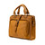 14" Front Door Briefcase in Tobacco - Angled View
