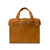 14" Front Door Briefcase in Tobacco - Back View