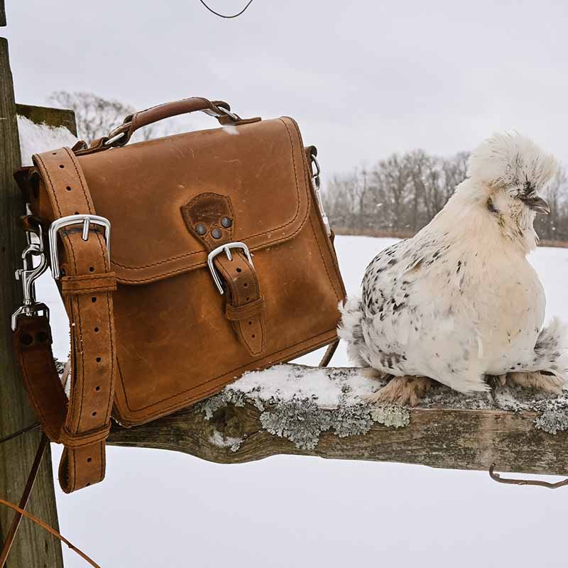 A full grain leather satchel from Saddleback Leather Co. will last you for at least 100 years.