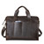 This is the back of the simple overnight leather duffle bag in dark coffee