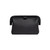 Black leather big mouth organizer bag closed