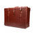 Leather suitcase in Chestnut leather.
