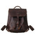 12" Tumbled Leather Drawstring Backpack