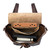 12" Tumbled Leather Drawstring Backpack