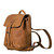 12" Tumbled Leather Drawstring Backpack