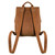 12" Tumbled Leather Drawstring Backpack