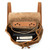 12" Tumbled Leather Drawstring Backpack