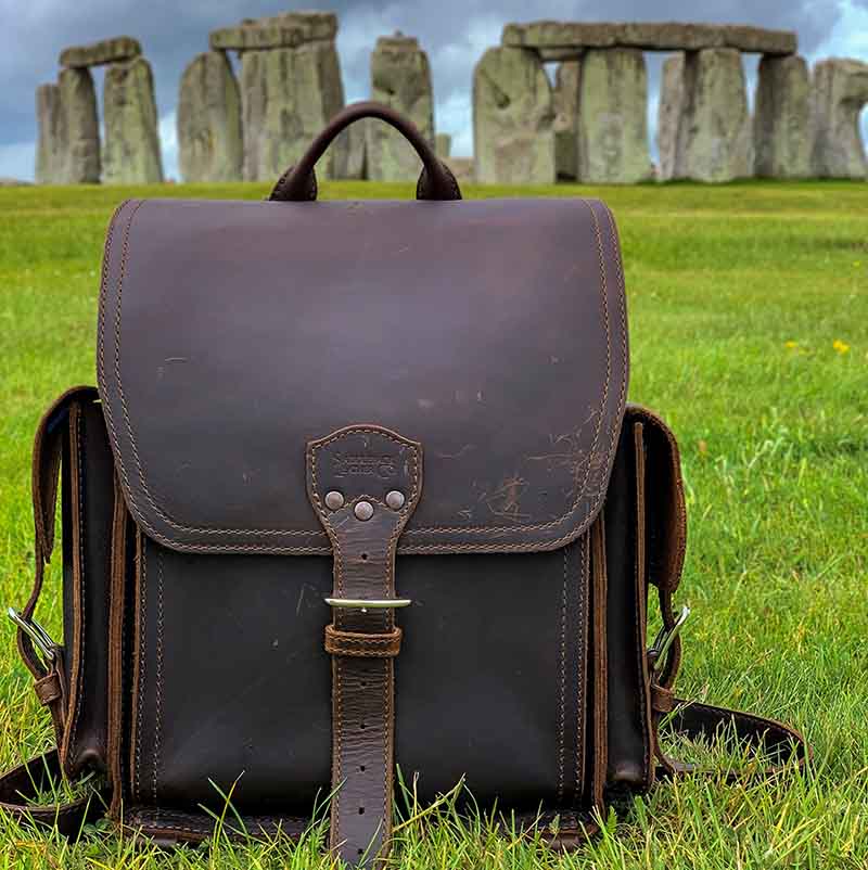 The backpack is made of full-grain leather and has pigskin lining for durability. It is also fitted with 316 Stainless Steel hardware that is resistant to corrosion and breakage.