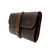 This is the side view of the dark coffee leather cord organizer
