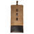 This is the open view of the dark coffee leather cord organizer