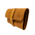 This is the side view of the tobacco leather cord organizer