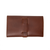 This is the  back view of the chestnut leather cord organizer