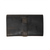 This is the back view of the black leather cord organizer